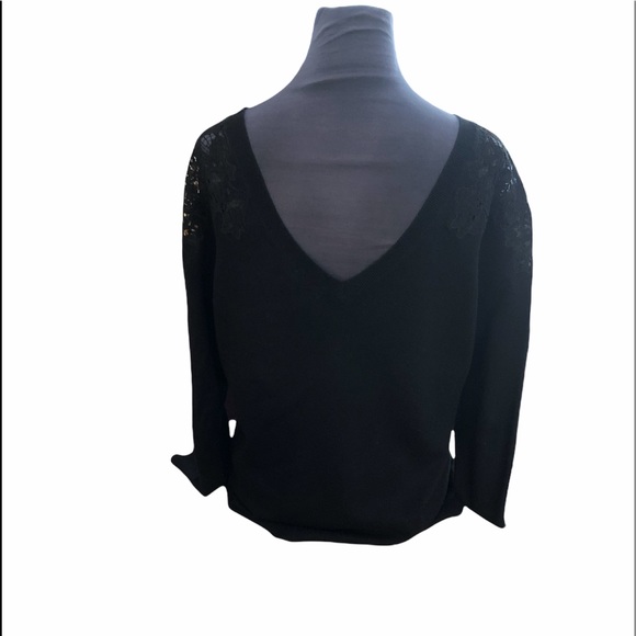 Sweater with Lace Shoulders - Picture 2 of 6